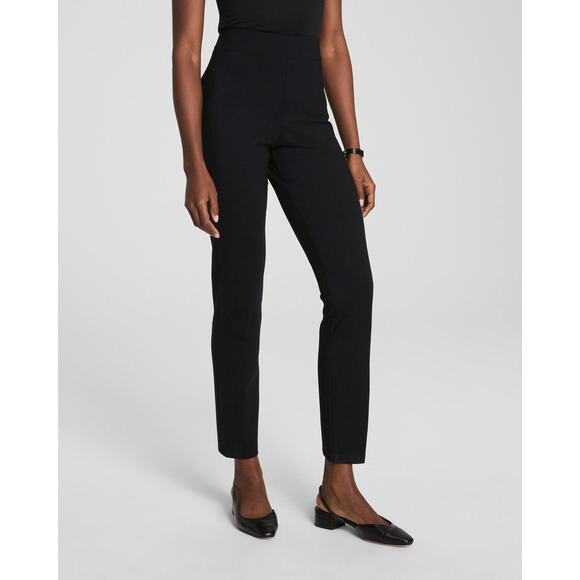 Spanx SuperSmooth‎ Perfect Fit Ponte Slim Straight Black Pants Women’s XL TALL - Picture 1 of 13